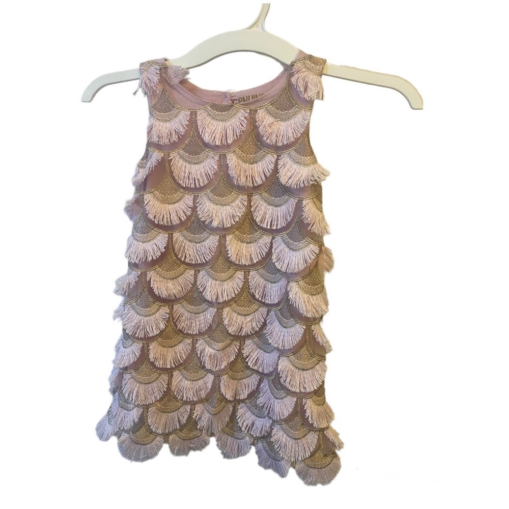 Pink Gold Toddler girls dress 4T